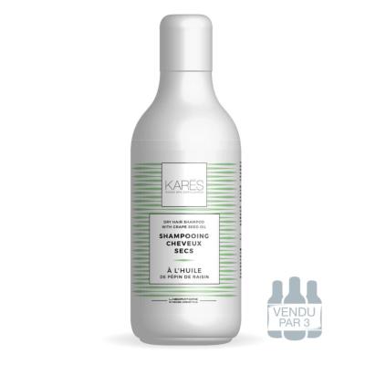 Shampooing Cheveux Secs à l'huile de pepins de raisin - KARES - Flacon 250ML
