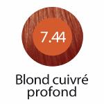 Coloration avec ammoniaque KARES COLORS N°7.44 Blond Cuivré Profond 100 ml