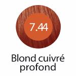 Coloration avec ammoniaque KARES COLORS N°7.44 Blond Cuivré Profond 100 ml