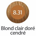 Coloration avec ammoniaque KARES COLORS N°8.31 Blond Clair Doré Cendré 100 ml