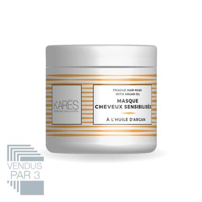 Masque Cheveux Sensibilisés à l'huile d'argan  - KARES - Pot 200ML